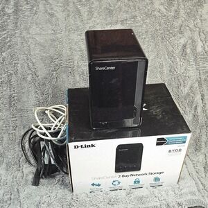 D-LINK DNS-320L 2-Bay NAS 2TB Hitachi SATA HDD Powers On Parts Repair